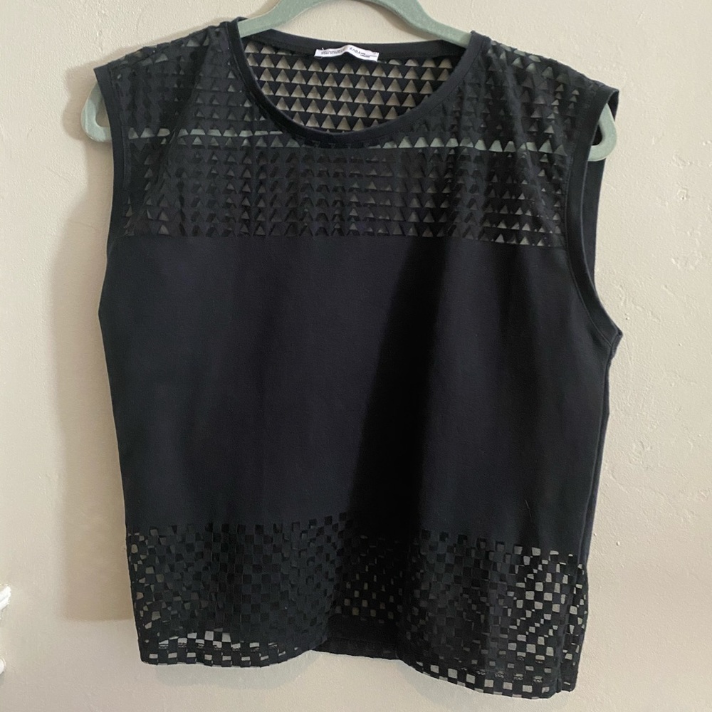 💕Zara boxy crop top size L